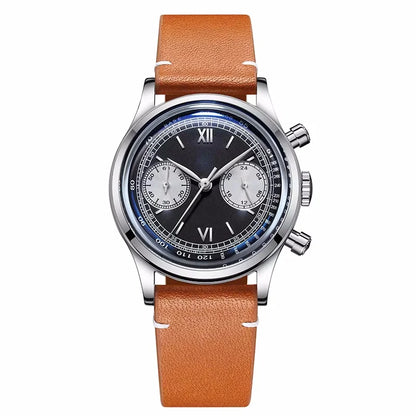 ADDIESDIVE Reloj Hombre  Multifunctional Chronograph Watch VK64 Leather Watch 10Bar Waterproof Mens Quartz Watches часы