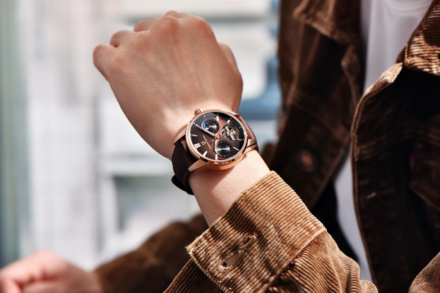 PAGANI DESIGN 2026 Men Mechanical Watch E3255Y 41mm Sapphire Crystal Stainless Steel Calendar Waterproof Reloj Hombre