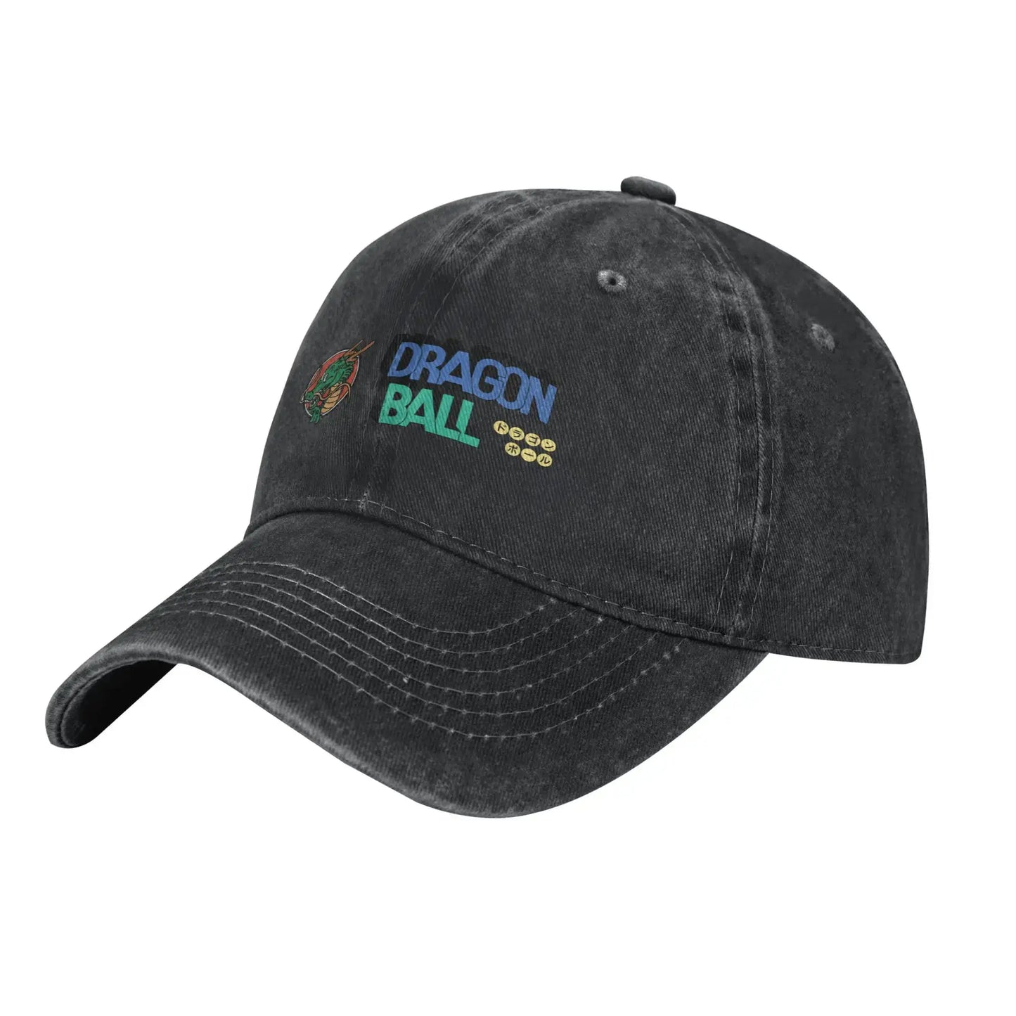 Dragon Ball Shenron Logo Baseball Caps Unisex Distressed Denim Snapback Cap Goku Kakarot Manga Outdoor Adjustable Fit Caps Hat, Produit gaming premium Fraquane