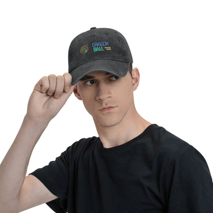 Dragon Ball Shenron Logo Baseball Caps Unisex Distressed Denim Snapback Cap Goku Kakarot Manga Outdoor Adjustable Fit Caps Hat, produit gaming premium Fraquane