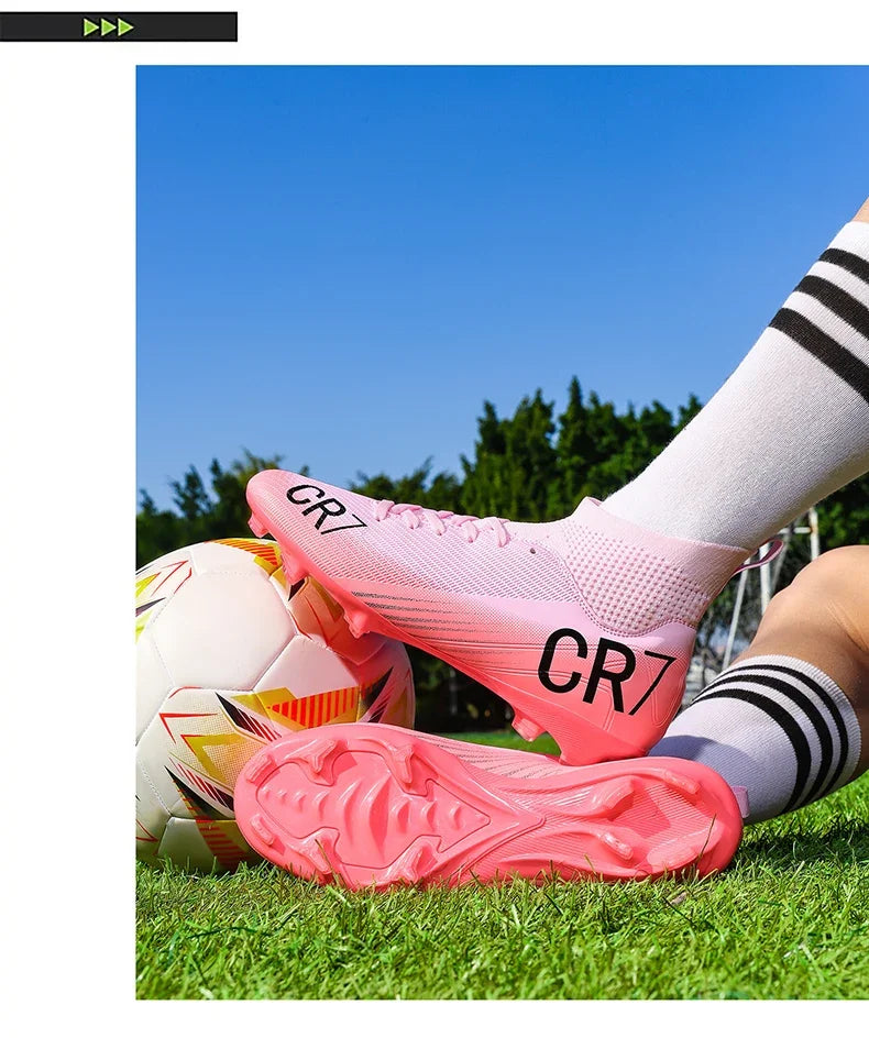 Nouvelles chaussures de football pour hommes, chaussures de soccer de haute qualité, crampons, chaussures de futsal professionnelles pour femmes, vente chaude, baskets unisexes ultra-légères TF/FG