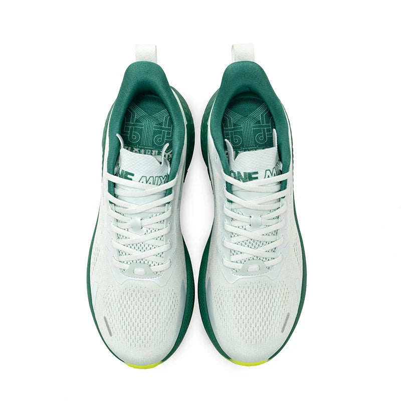 ONEMIX Nieuwe stijl herenhardloopschoenen voor herfst en winter, voor buiten, met demping, ademend, lichtgewicht en elastische sportschoenen
