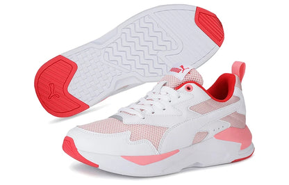 Chaussures de sport basses décontractées Puma X-Ray en tissu mesh, à lacets, amortissantes, durables, blanches 374122-06