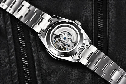 BENYAR 2026 New Men Watches Retro Black Mechanical Automatic luxury watch for men Waterproof Luminous Stainless steel wristwatch