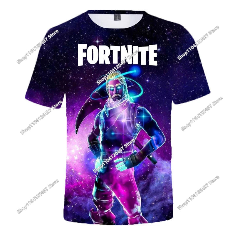Fortnite Boys Clothes T-Shirt Victory Hero Child Kids T-shirt Battle Royale 3D Girls Short Sleeve Tees T-shirt