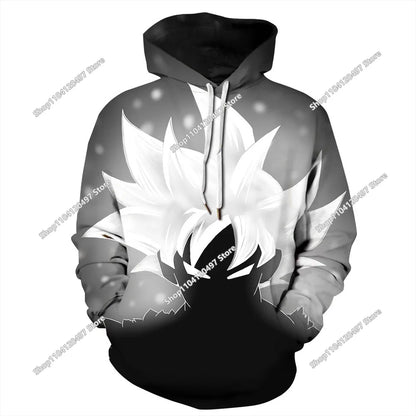 Dragon Ball Hoodie for Boys and Girls, New Autumn and Winter Style Creative Loose and Versatile Hooded Sweatshirt