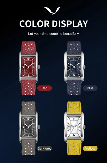 2025 New High Quality 27MM Specht & Söhne Square Men's Watch Sweep VH31 Movement Steel Reloj Hombre Sapphire Crystal Waterproof