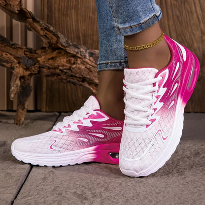 YRZL Women Sneakers Breathable Lightweight Running Shoes Non-Slip Wear-Resistant Comfortable Women's Walking Shoes