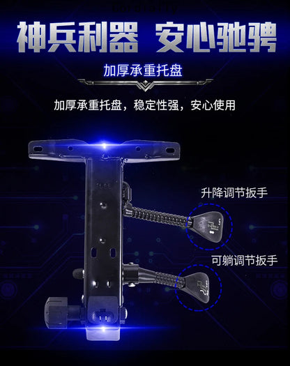 RGB Gaming Chair Ergonomic Computer Chair with Massage Function, Reclining Office Chair, Swivel Gamer Chair with Adjustable Height and Armrests