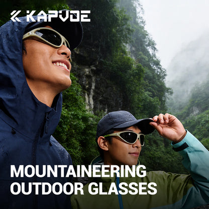Kapvoe Hiking Sunglasses Camping Fashion Sunglasses for Men Photochromic Cycling Glasses MTB Bike Goggles Fishing Eyewear Sports