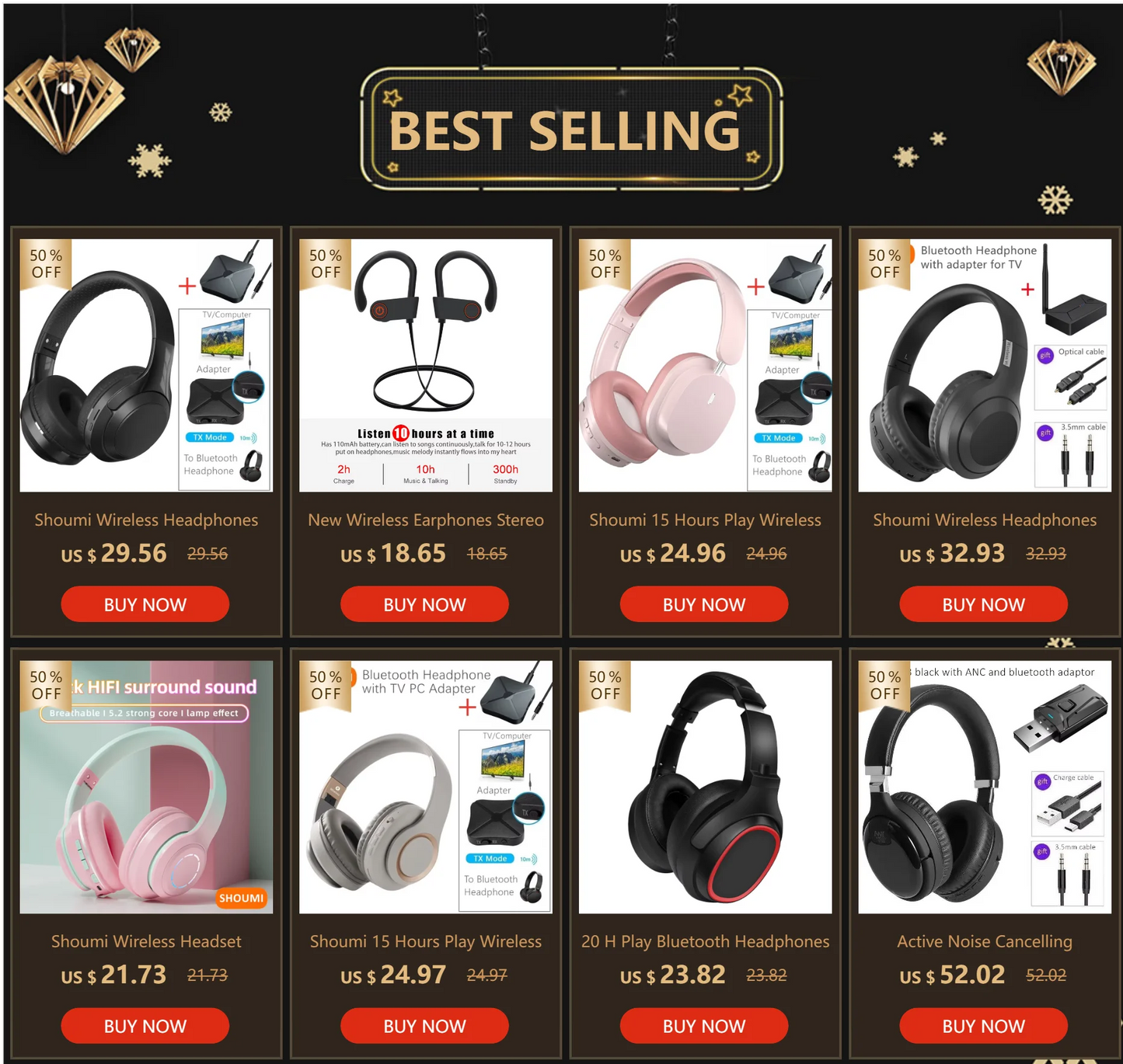 20 H Play Bluetooth Headphones with Large Earmuffs Wireless Earphones with Bass Noise Cancelling and Mic TF-card Support Helmet