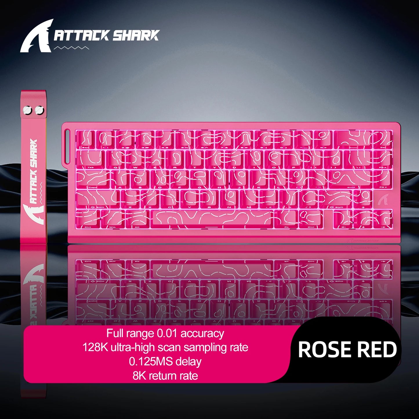 ATTACK SHARK X68HE X68Pro He Magnetic Mechanical Keyboard for Pro Gaming 0.01mm Rapid Trigg 8000Hz SOCD/Rs 0.125ms 128K Rate