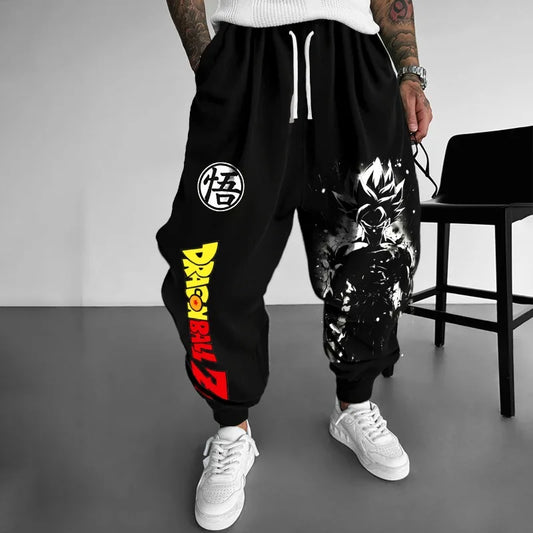 2026 Trendy Men's Summer Sweatpants Japanese Anime Dragon Ball Z Majin Buu Graphic Pants Harajuku Y2k Streetwear Outdoor Leggings