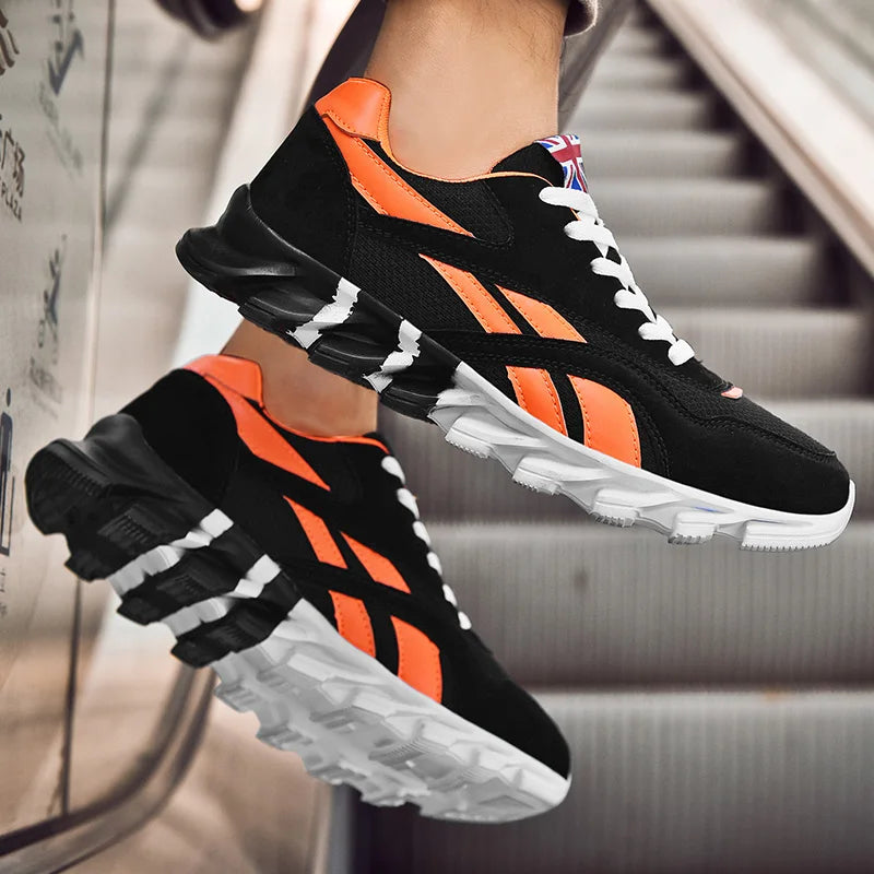 Men's Marathon Running Sports Shoes Casual Sneakers Soft Comfortable Training Shoes Wear-Resistant Sneakers for Men