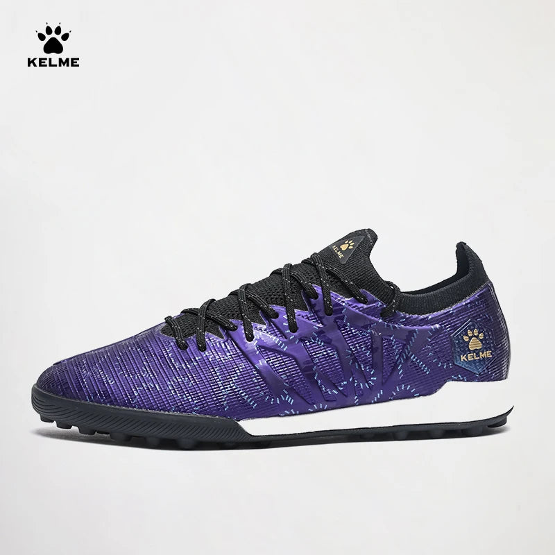 KELME Adult Football Shoes Men's Disease Electric 3.0 Short Spikes MG Professional Match Training Shoes Breathable