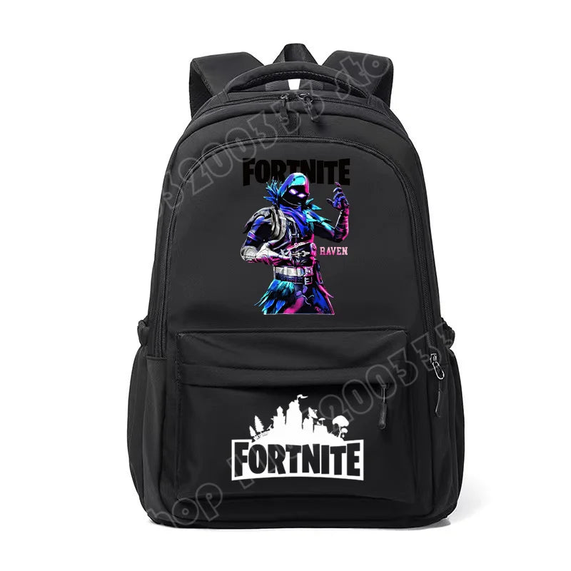 Fortnite Kids Backpack Portable Large Capacity Student Schoolbag Cartoon Printed Shoulder Bag School Supplies for Boys Gift