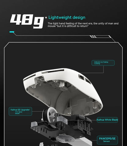 VXE Dragonfly R1 Pro Paw3395 Sensor Wireless Mouse Nordic 52840 2khz Smart Speed X Low Delay Office Gamer Pc Gaming Mouse