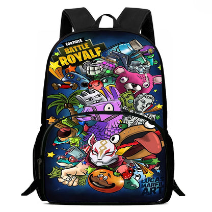 Hot Game Design Child Backpacks Lunch Bag Pencil Case Large Capacity School Bags for Boys and Girls Best Gift Fortnite