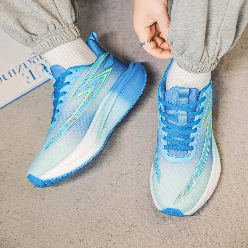 Men Running Shoes Professional Marathon Comfortable Breathe Mesh Sneakers Daily Fitness Anti Slip Shock-absorbing Jogging Shoes