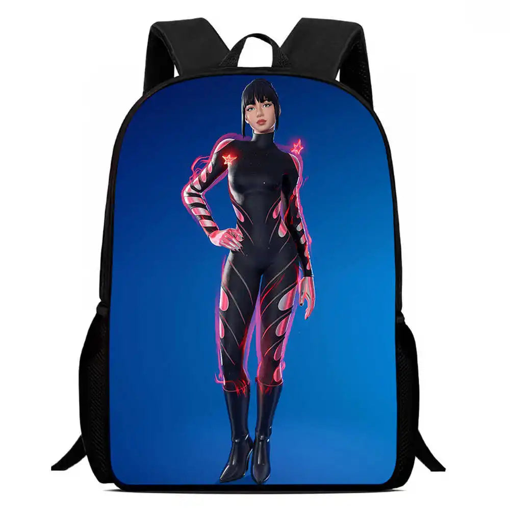 Kids School Backpack Cartoon Fortnite Bags for Girls Boys Durable Lightweight Large Capacity Breathable
