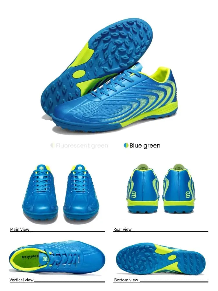 Baasploa Pantofi de fotbal pentru bărbați, marca Comfort, ușori, pentru antrenament pe gazon, pantofi profesioniști de fotbal, adidași moi pentru bărbați, antiderapant