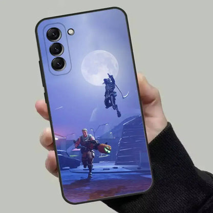 M-Midas F-Fortnite Phone Case For Samsung Galaxy A13, A21s, A22, A31, A32, A52, A53, A71, A80, Soft Black Shell