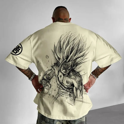 Dragon Ball Z Themed T-Shirt - Pure Cotton, Breathable & Elastic | Comfortable & Stylish | Great for Anime Fans