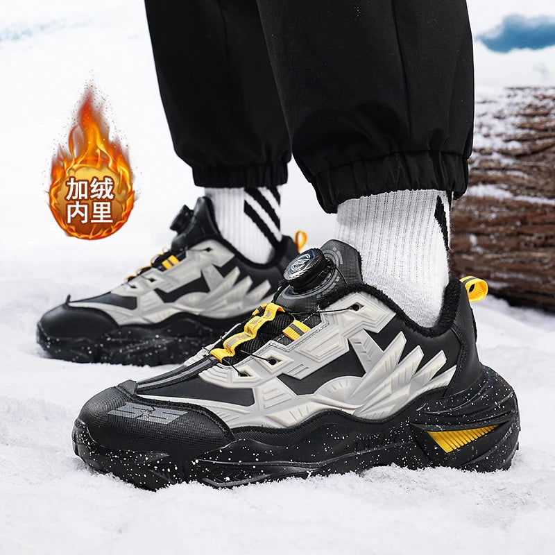 Men's Boots 2025 New Winter Slippers Warm Men Shoes Waterproof Non-Slip Plush Sneakers Male Tennis Shoes Boots Men Sneakers Winter