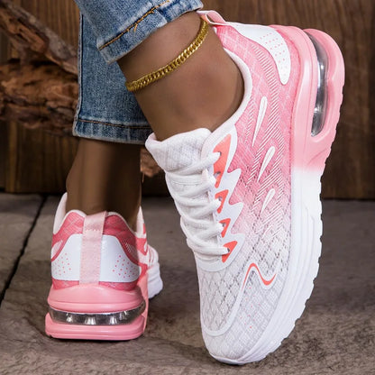 YRZL Women Sneakers Breathable Lightweight Running Shoes Non-Slip Wear-Resistant Comfortable Women's Walking Shoes