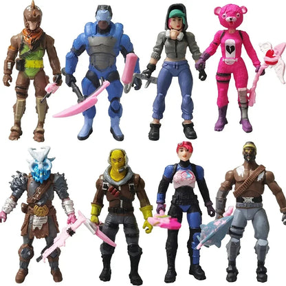 8Pcs/Set 10cm Fortnite Toys Action Figure Model Game Battle Royale Cool Toy Doll Kids Boys Fun Birthday Xmas Gift