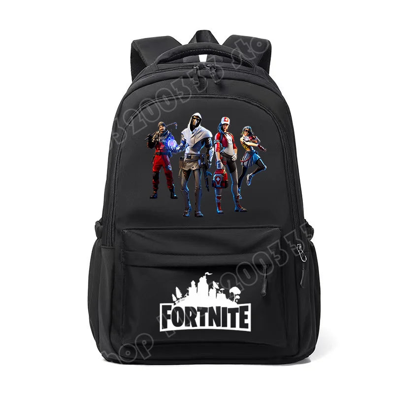 Fortnite Kids Backpack Portable Large Capacity Student Schoolbag Cartoon Printed Shoulder Bag School Supplies for Boys Gift