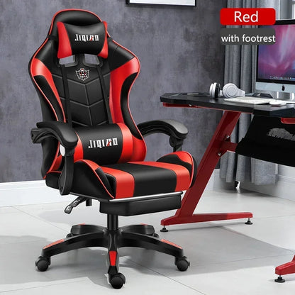 RGB Gaming Chair Ergonomic Computer Chair with Massage Function, Reclining Office Chair, Swivel Gamer Chair with Adjustable Height and Armrests