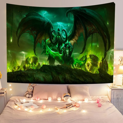 Game World of Warcraft Colorful Flag Wall Hanging Bohemian Wall Banner Mandala Indoor Art Decor
