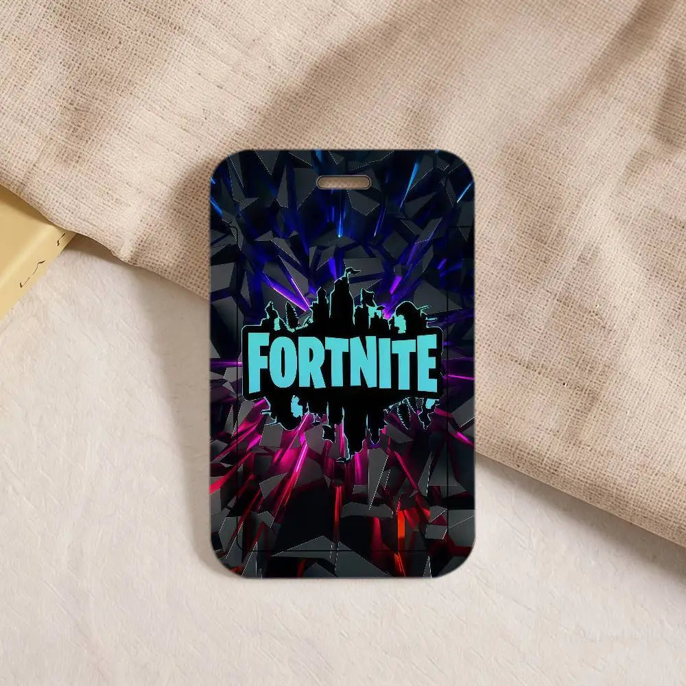 Hot Game F-FORTNITE Strap Lanyard Keychain ID Bus Card Cover Badge Holder Pass Hang Rope Lariat Gifts Keys Accessories