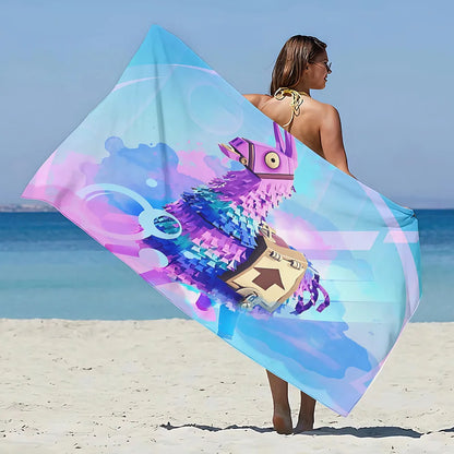 New Hot Game F-FortniteS Beach Towel Microfiber Sand Free Quick Dry Soft Sandproof Pool Towels Gift for Women Travel Gym Shower