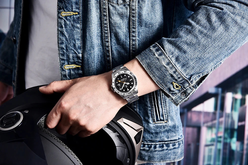 Pagani Design 2026 New Men's Automatic Mechanical Watch GMT Sapphire Stainless Steel Waterproof 10Bar Luminous BWG-9 Watch for Men