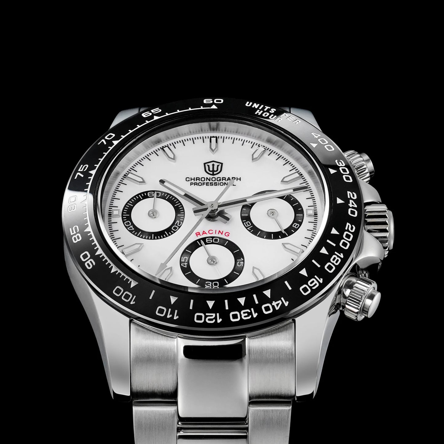 Watchdives WD16500 V2 Men Watch VK63 Quartz Movement Chronograph Wristwatch Stainless Steel Sapphire Crystal Luminous Watches