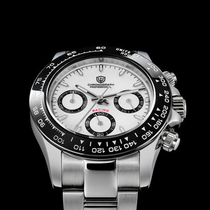 Watchdives WD16500 V2 Men Watch VK63 Quartz Movement Chronograph Wristwatch Stainless Steel Sapphire Crystal Luminous Watches