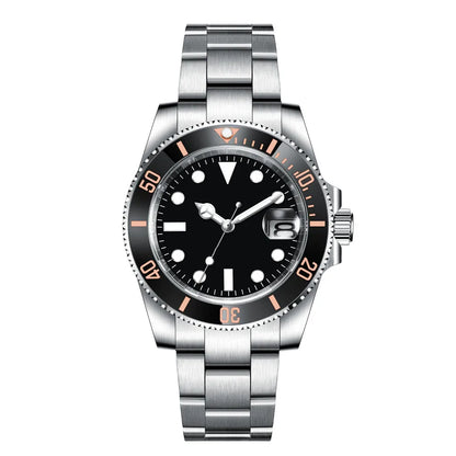 Custom watches Luxury Sapphire MIYOTA/NH35 Automatic Wristwatch Mechanical Mens Watch Sterile Dial Ceramic 10Bar Lume Male Clock