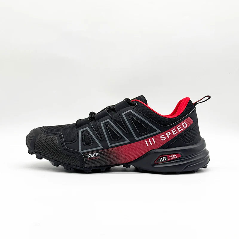 2025 New Men Hiking Shoes Outdoor Waterproof Sports Shoes Comfortable Leather Hiking Training Boots Large Size Tactical Shoe Men