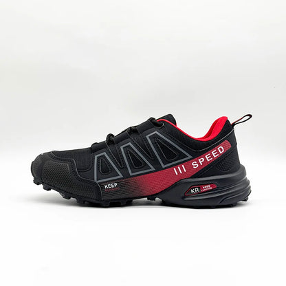 2025 New Men Hiking Shoes Outdoor Waterproof Sports Shoes Comfortable Leather Hiking Training Boots Large Size Tactical Shoe Men