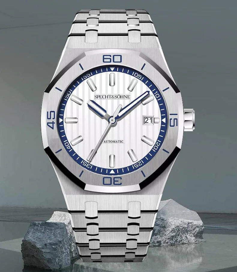 New Arrivals Specht & Söhne Dive Watch 40MM Miyota 8215 Automatic Mechanical Watches For Men Octagon Bezel Steel