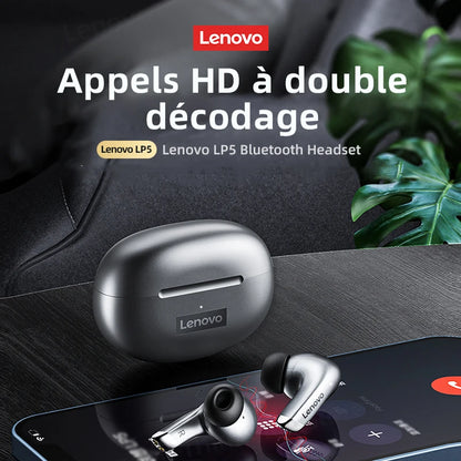 Original Lenovo LP5 TWS Wireless Bluetooth Earphone Long Battery Life Sports Headphone Dual Mode Gaming HD Call Headset With Mic