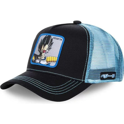 Dragon Ball Anime – Bestickte Mesh-Kappe mit Entenzunge, verstellbar, atmungsaktiv, Baseballkappe, Sonnenkappe für Damen und Herren