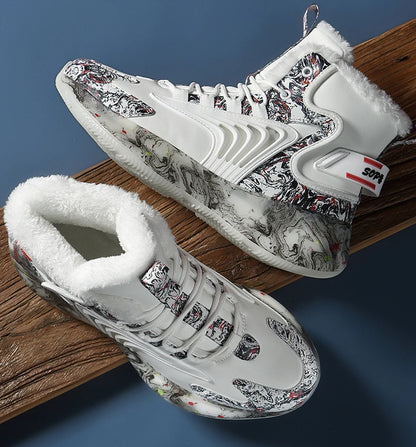 Men's Boots 2025 New Winter Slippers Warm Men Shoes Waterproof Non-Slip Plush Sneakers Male Tennis Shoes Boots Men Sneakers Winter
