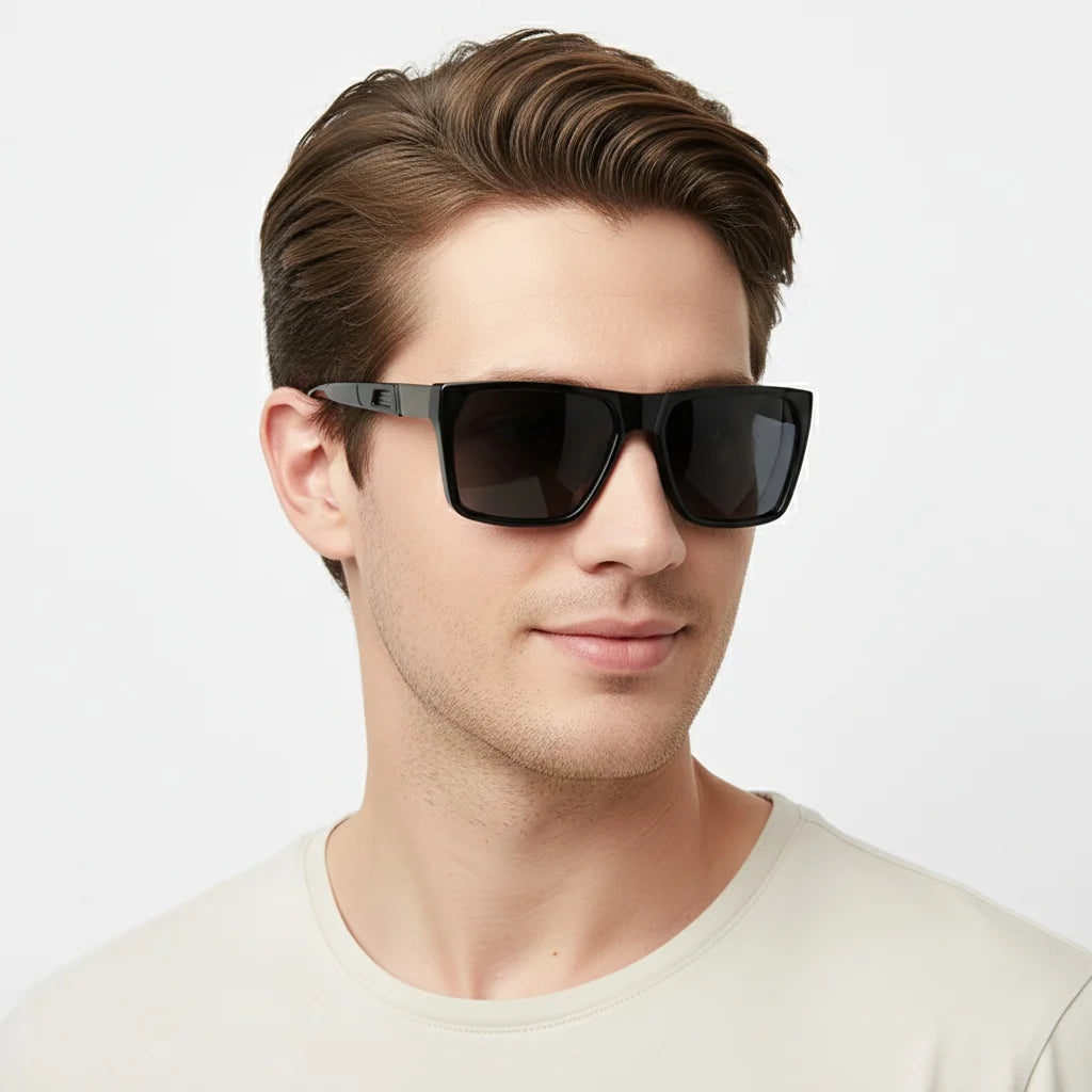 New Square Polarized Men Sunglasses Minimalist And Stylish Shades Suitable For Daily Use And Travel 1084