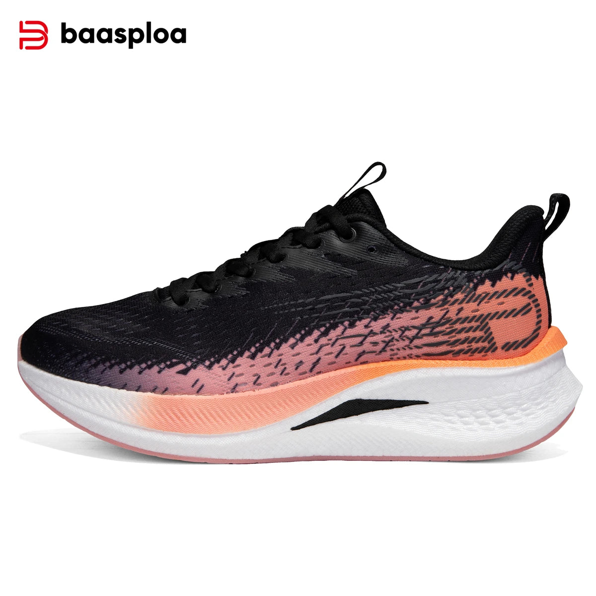 Pantofi de alergare Baasploa pentru bărbați, cu placă de carbon, amortizare profesională, antiderapant, adidași casual pentru femei, respirabili, pentru jogging și sport