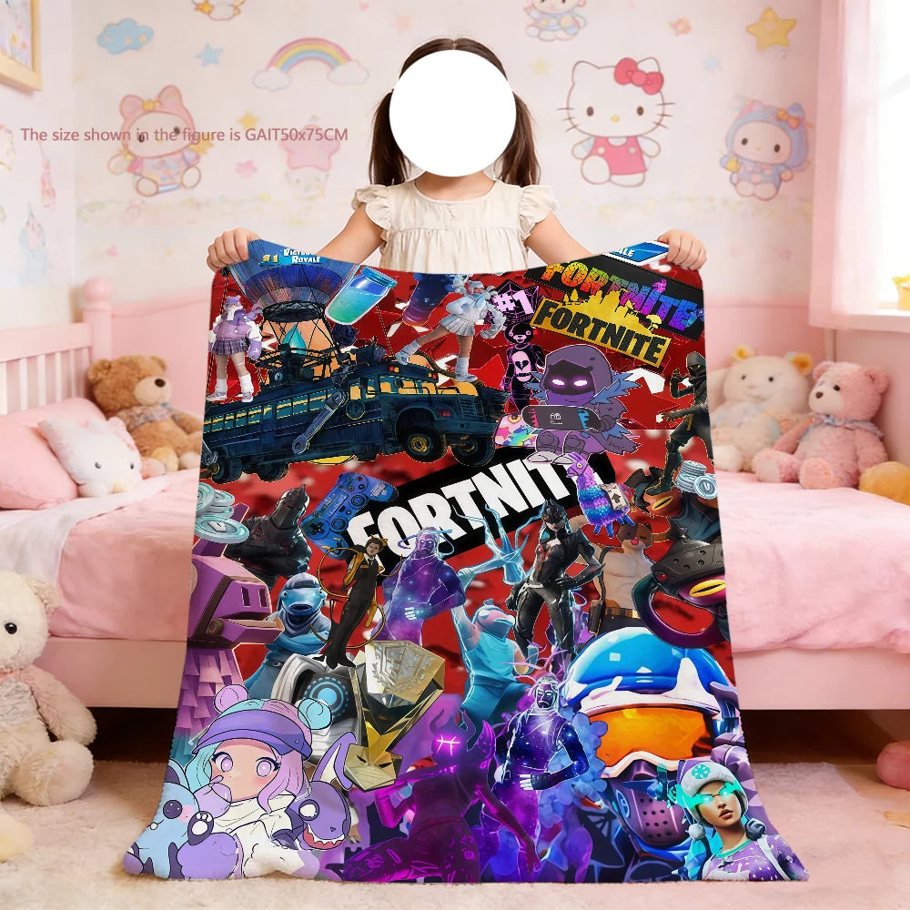 Game Cool F-Fortnite Blanket For Soft Throw Blanket for Picnic Bed Sofa Home Bedroom Cozy Warm Comfortable