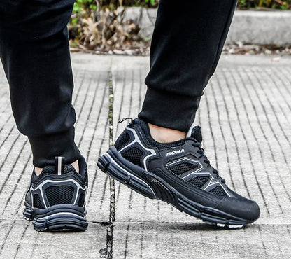 BONA 2023 New Designers Jogging Shoes Men Running Shoes Breathable Brand Sneakers Man Sports Training Walking Shoes Breathable m