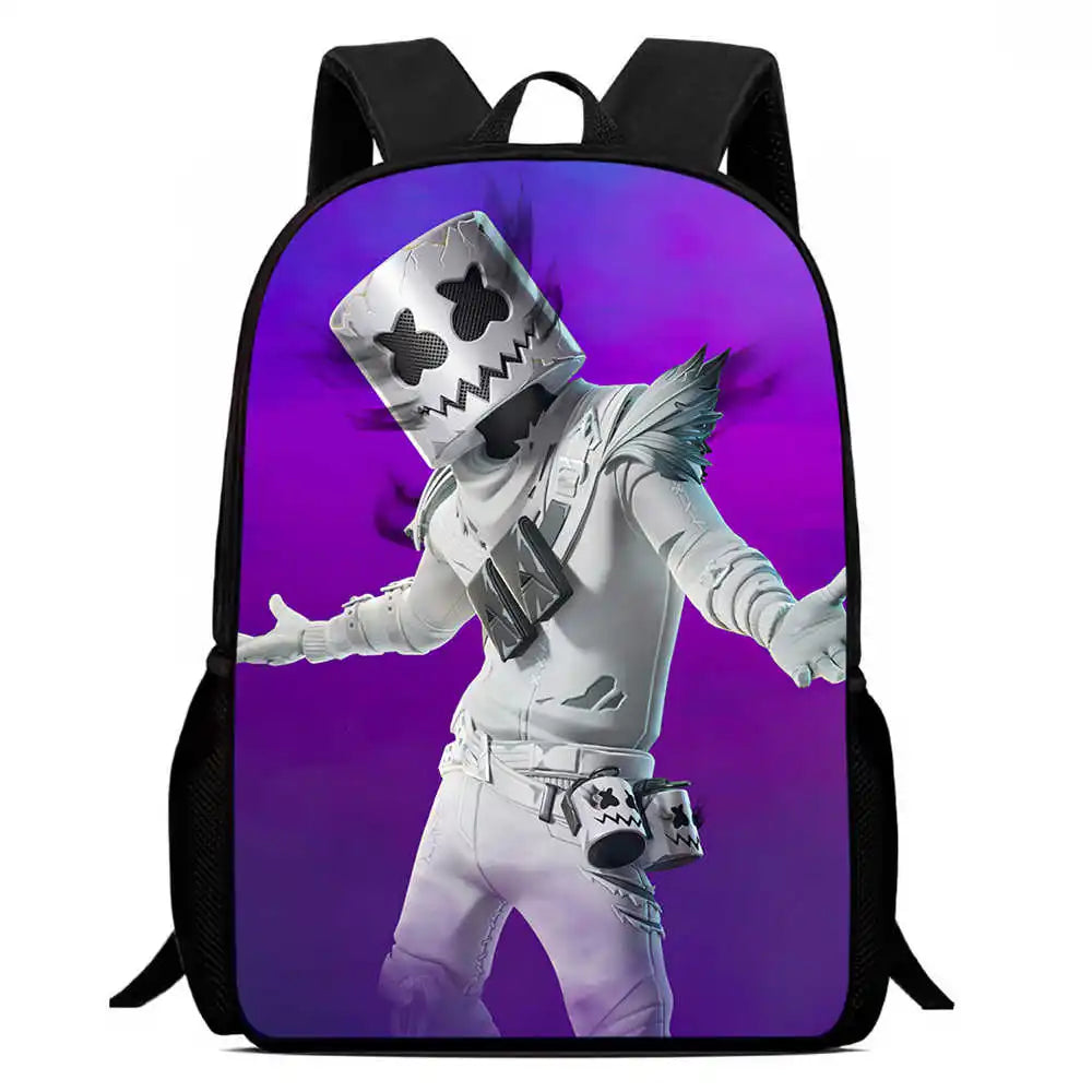 Kids School Backpack Cartoon Fortnite Bags for Girls Boys Durable Lightweight Large Capacity Breathable